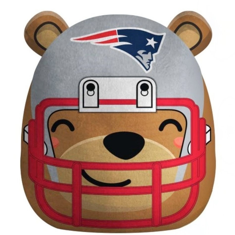 NFL Football 🏈 New England Patriots Bear Plush Pillow ( NEW )